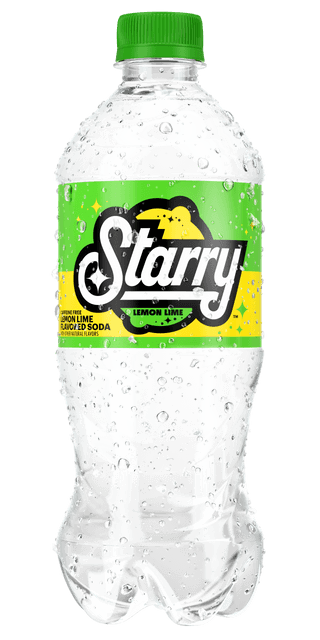 Starry, Lemon Lime Soda, 20oz bottle