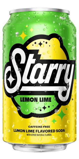 Starry, Lemon Lime Soda, 12oz can