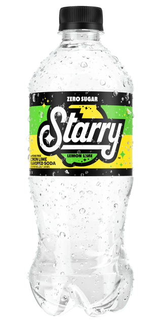 Starry Zero Sugar, Lemon Lime Soda, 20oz bottle