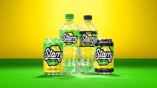 Starry and Starry Zero Sugar, Lemon Lime Soda, in 20oz bottle and 12oz can
